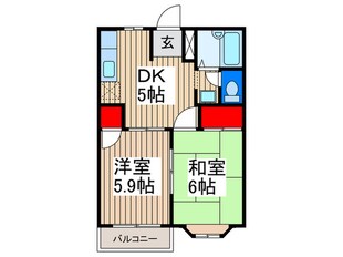 エルディム斉藤Ⅰの物件間取画像